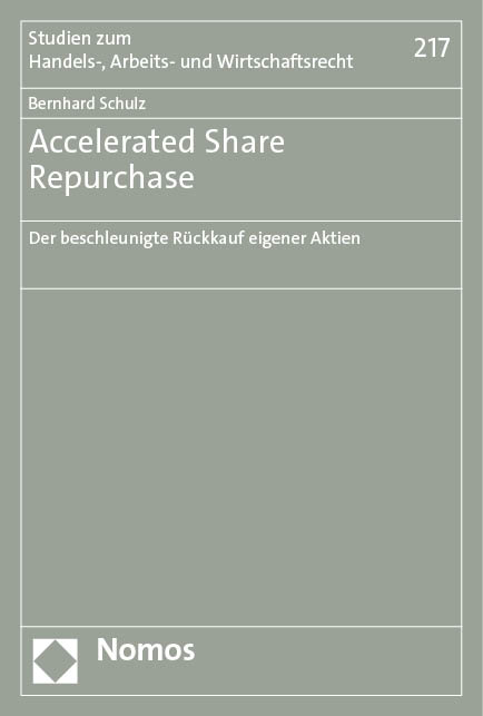 Accelerated share repurchase - Bernhard Schulz