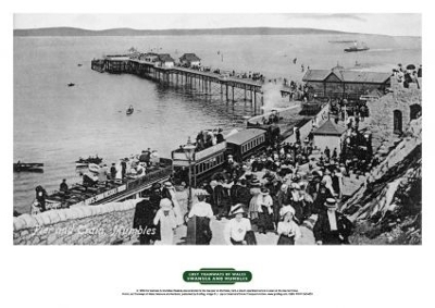 Lost Tramways of Wales Poster - Mumbles Pier