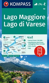 KOMPASS Wanderkarte 90 Lago Maggiore, Lago di Varese 1:50.000 - 