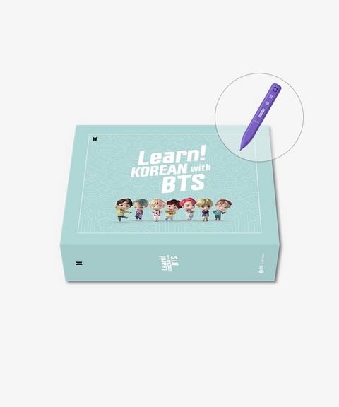 Learn! KOREAN With BTS | 4-Book Set | With Motipen | Korean Learning for Basic Learners | With Korean Keyboard Stickers