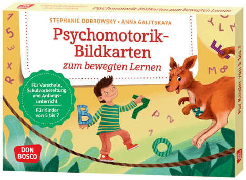 Psychomotorik-Bildkarten zum bewegten Lernen, m. 1 Beilage - Stephanie Dobrowsky