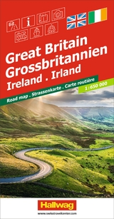 Hallwag Strassenkarte Grossbritannien, Irland 1:650.000 - 