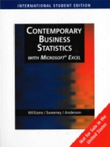 Contemporary Business Statistics with Microsoft Excel - Anderson, David Ray; Sweeney, Dennis J.; Williams, Thomas Arthur