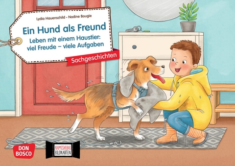 Ein Hund als Freund. Leben mit einem Haustier: viel Freude – viele Aufgaben. Kamishibai Bildkartenset - Lydia Hauenschild