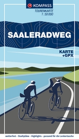 KOMPASS Fahrrad-Tourenkarte Saaleradweg - Von Münchberg nach Schönebeck (Elbe) 1:50.000