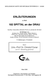 Erläuterungen zu Blatt 182 Spittal an der Drau - Ralf Schuster, Gerhard Pestal, Jürgen M Reitner