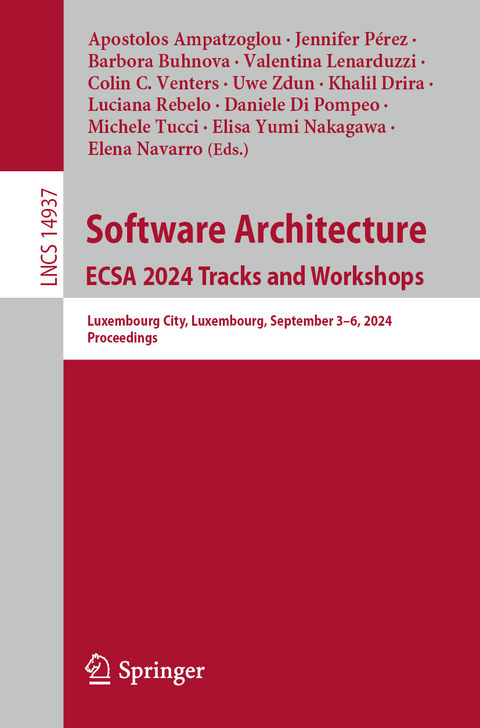 Software Architecture. ECSA 2024 Tracks and Workshops - 