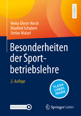 Besonderheiten der Sportbetriebslehre - Heinz-Dieter Horch, Manfred Schubert, Stefan Walzel