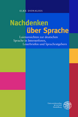 Nachdenken über Sprache - Elke Donalies