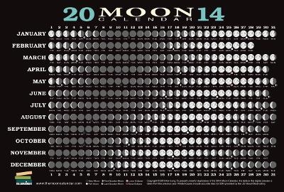 2014 Moon Calendar Card (5 Pack) - Kim Long