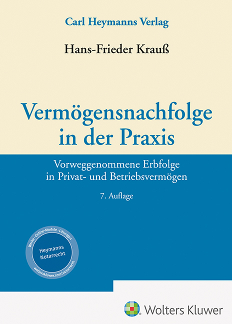 Vermögensnachfolge in der Praxis - Hans-Frieder Krauß