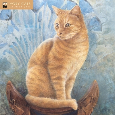 Ivory Cats by Lesley Anne Ivory Wall Calendar 2025 - Flame Tree