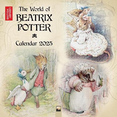 British Library Beatrix Potter Wall Calendar 2025 - Flame Tree