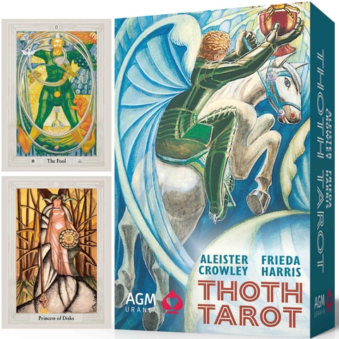 Aleister Crowley Thoth Tarot (Pocket Edition, English, GB), m. 1 Buch, m. 78 Beilage, 2 Teile - Aleister Crowley, Frieda Harris