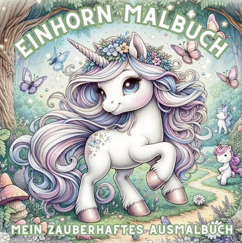 Einhorn-Abenteuer: Malbuch für Mädchen - 50 magische Ausmalvorlagen! - S&amp Inspirations Lounge;  L