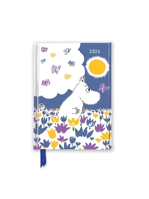 Moomin Among the Flowers 2025 Luxury Pocket Diary Planner - Week to View - 