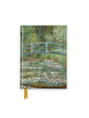 Claude Monet: Bridge over a Pond of Water Lilies 2025 Luxury Pocket Diary Planner - Week to View - 