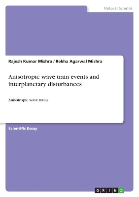 Anisotropic wave train events and interplanetary disturbances - Rajesh Kumar Mishra, Rekha Agarwal Mishra