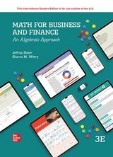 Math For Business And Finance: An Algebraic Approach ISE - Slater, Jeffrey; Wittry, Sharon