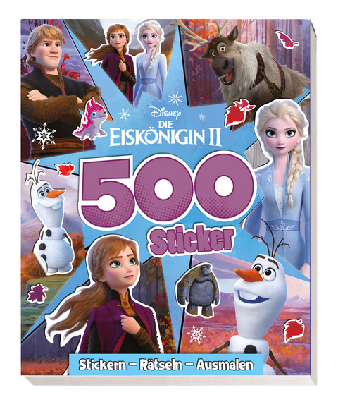 Disney Die Eiskönigin 2: 500 Sticker - Stickern - Rätseln - Ausmalen -  Panini