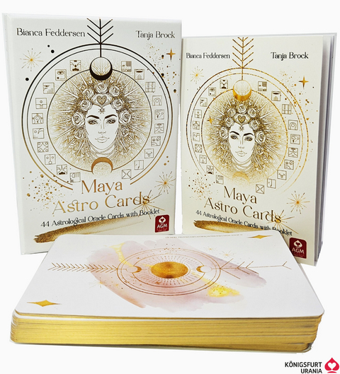 Maya Astro Cards: 44 astrological oracle cards with booklet, m. 1 Buch, m. 44 Beilage, 2 Teile - Bianca Feddersen