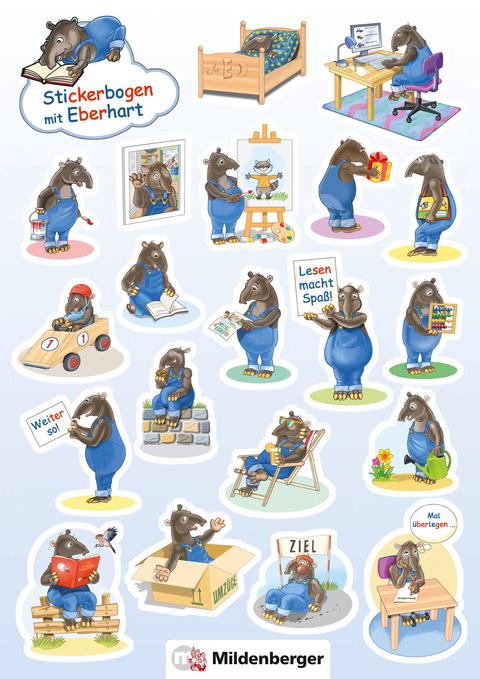 Lesestart mit Eberhart – Der tapirtolle Stickerbogen (VPE 5)