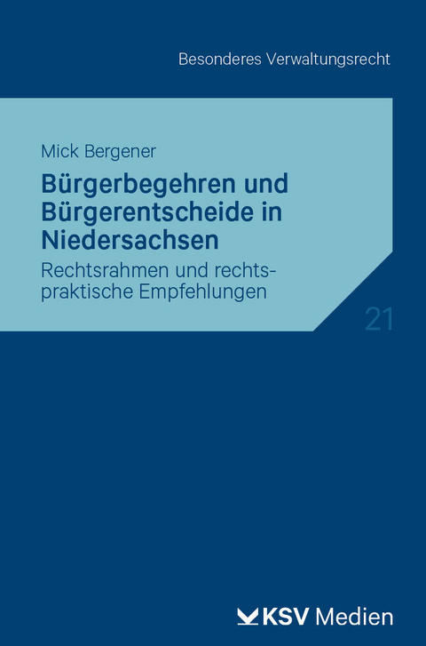 Bürgerbegehren und Bürgerentscheide in Niedersachsen - Mick Bergener