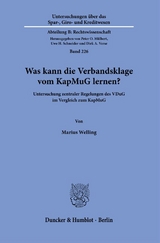 Was kann die Verbandsklage vom KapMuG lernen? - Marius Welling