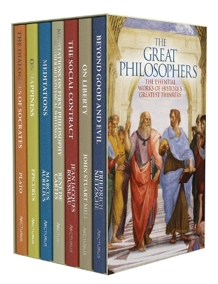 The Great Philosophers Collection - Frederich Nietzsche,  Plato, Jean-Jacques Rousseau, John Stuart Mill, Emperor Marcus Aurelius