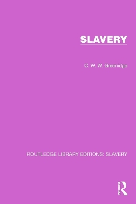 Slavery - C.W.W. Greenidge