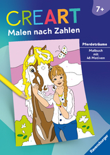 Ravensburger CreArt Malen nach Zahlen ab 7: Pferdeträume, Großes Malbuch, 48 Motive