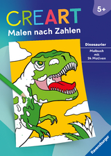 Ravensburger CreArt Malen nach Zahlen ab 5 Dinosaurier - 24 Motive