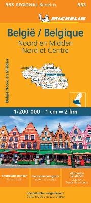 Belgium North & Central - Michelin Regional Map 533 -  Michelin