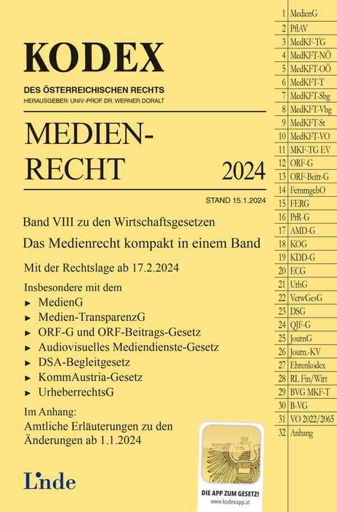 KODEX Medienrecht - Meinhard Ciresa