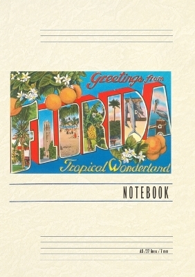 Vintage Lined Notebook Greetings from Florida