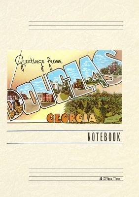 Vintage Lined Notebook Greetings from Douglas