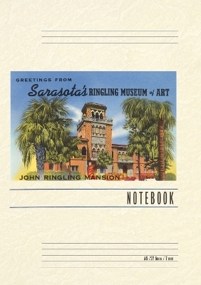 Vintage Lined Notebook Greetings from Sarasota Museum