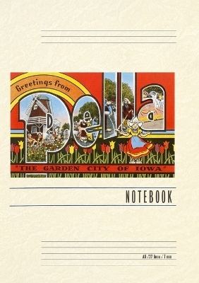 Vintage Lined Notebook Greetings from Pella