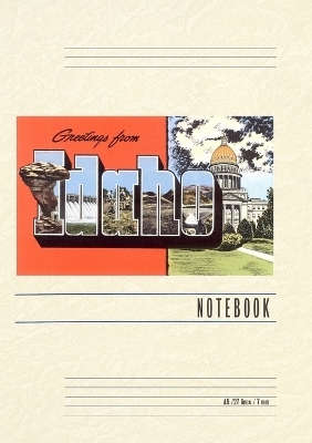 Vintage Lined Notebook Greetings from Idaho