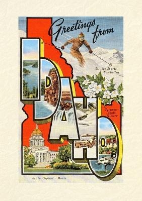 Vintage Lined Notebook Greetings from Idaho