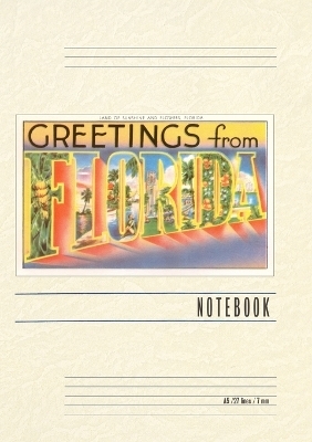 Vintage Lined Notebook Greetings from Florida