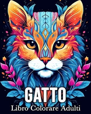 Gatto Libro Colorare Adulti - Mandykfm Bb