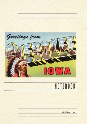 Vintage Lined Notebook Greetings from Cherokee