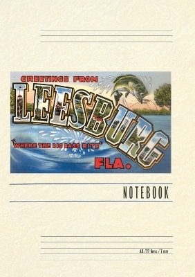 Vintage Lined Notebook Greetings from Leesburg, Florida