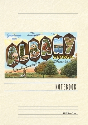 Vintage Lined Notebook Greetings from Albany