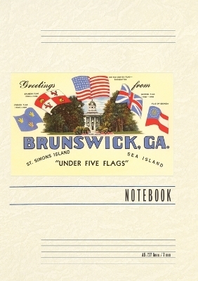 Vintage Lined Notebook Greetings from Brunswick