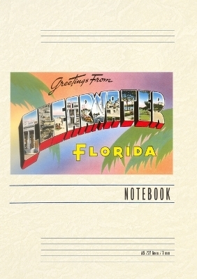 Vintage Lined Notebook Greetings from Clearwater, Florida