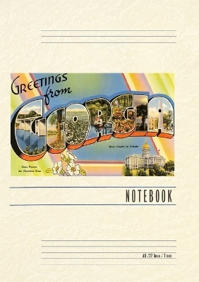 Vintage Lined Notebook Greetings from Georgia