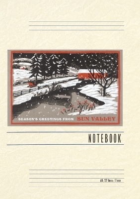 Vintage Lined Notebook Season's Greetings from Sun Valley