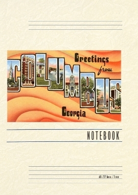 Vintage Lined Notebook Greetings from Columbus